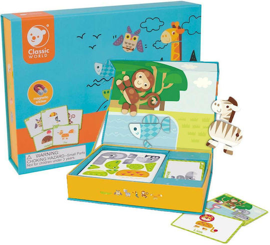 Classic World Magnetic Construction Toy Animals of the Forest for Children Aged 3+
