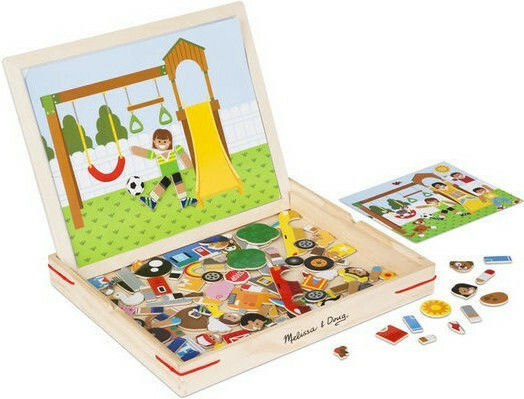 Melissa & Doug Μαγνητικό Παιχνίδι Κατασκευών Wooden Matching Picture Game