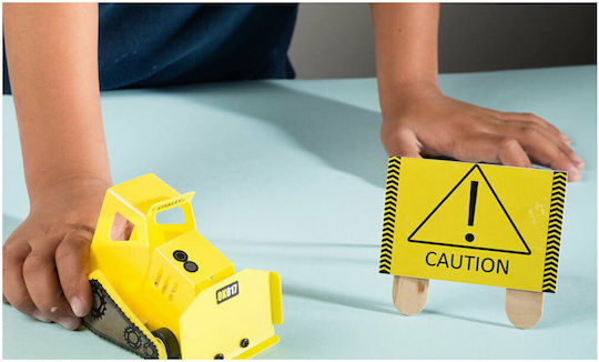 Stanley Jr Toys Παιχνίδι Κατασκευών Ξύλινo Bulldozer για Παιδιά 5+ Ετών