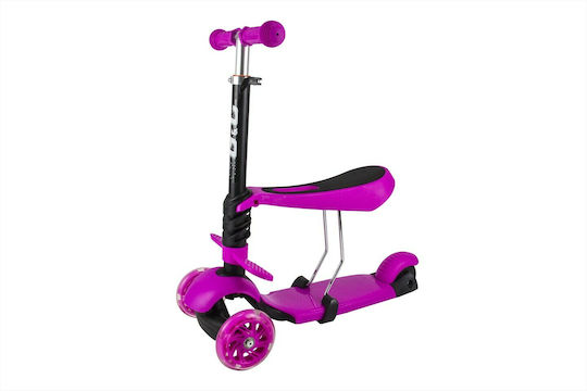 Scooter Παιδικό Πατίνι Fun Τρίτροχο με Κάθισμα Ροζ