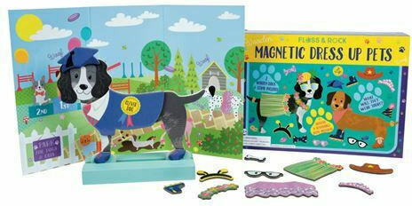 Floss & Rock Magnetic Construction Toy Dress Up with Magnetic Pets for Children Aged 4+