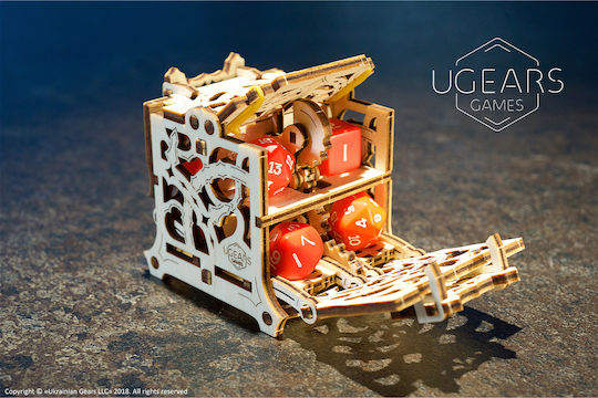 Ugears Παιχνίδι Κατασκευών Ξύλινo Dice Keeper για Παιδιά 8+ Ετών