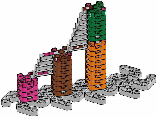 Gigo Παιχνίδι Κατασκευών Πλαστικό Math Tower 3D για Παιδιά 5+ Ετών