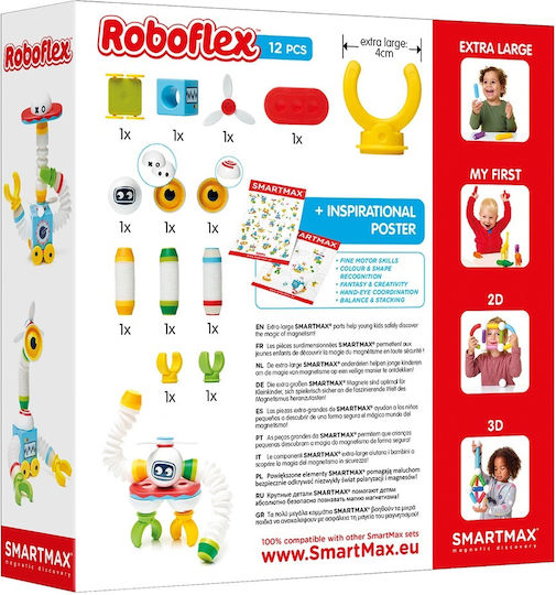 Smart Games Μαγνητικό Παιχνίδι Κατασκευών Roboflex για Παιδιά 3+ Ετών