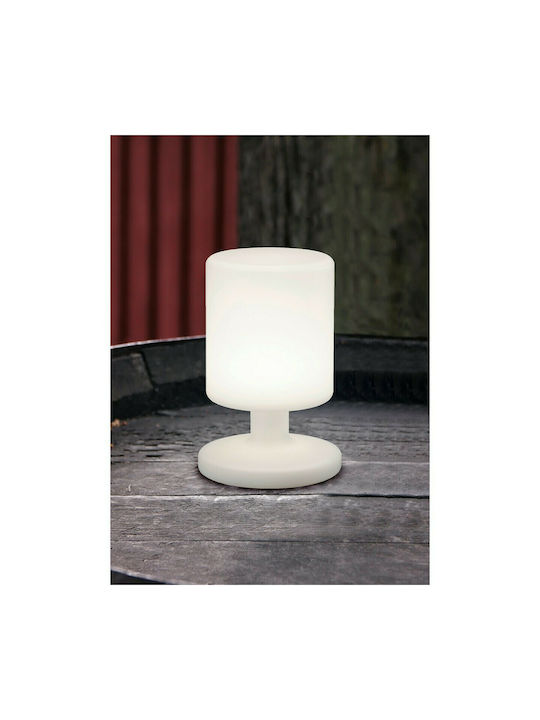 Trio Lighting Barbados Desktop Outdoor Floor Lamp 1.5W with Warm White Light IP44 White