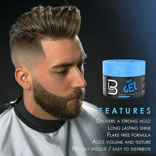 L3vel3 Barber Super Strong Hair Gel 500ml