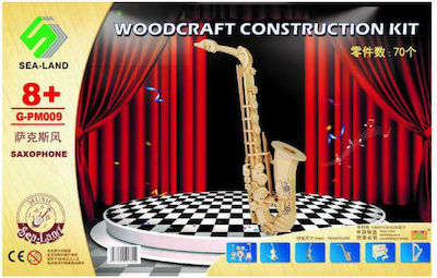 Wooden Construction Toy Σαξόφωνο Kid 8++ years