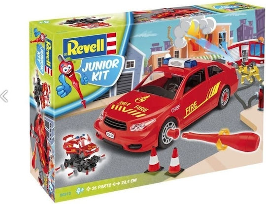 Revell Fire Chief Modeling Figure Car 26 Pieces in Scale 1:20 23.5cm.