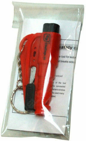 Germanos Automatic Car Emergency Hammer With Red Seatbelt Cutter