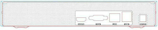 TVT TD-3104B1 Überwachungs-Videorekorder NVR 4 Kanäle mit Auflösung Full HD+ H.265 IP 6MP TD-3104B1