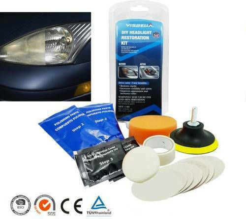 Set Cleaning and Protection of Car Headlights