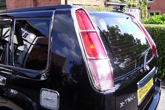 Auto Gs Φρυδάκια Φαναριών για Nissan X-Trail Διακοσμητικό Σετ Χρωμίου Nissan X-TRAIL 2002