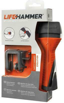 Lifehammer Car Emergency Hammer With Red Seatbelt Cutter