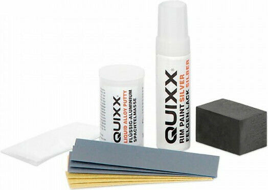 Quixx Wheel Repair Kit Επιδιόρθωσης για Ζάντες Αυτοκινήτου Μαύρο 16gr - 12ml
