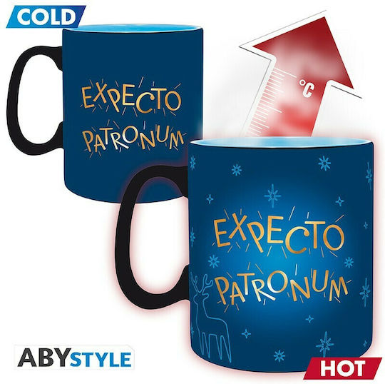 Abysse Harry Potter - Expecto Patronum Heat Change Κούπα Κεραμική Μπλε 460ml
