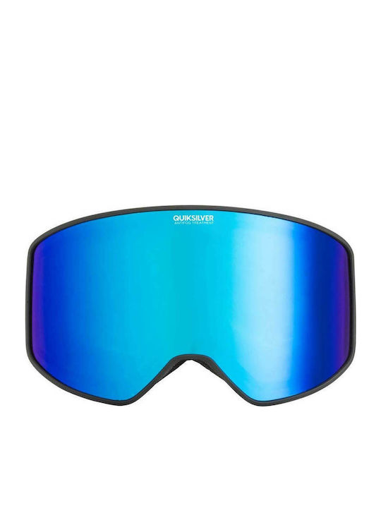 Quiksilver Storm Ski & Snowboard Goggles Kids Black with Lens in Blue Color