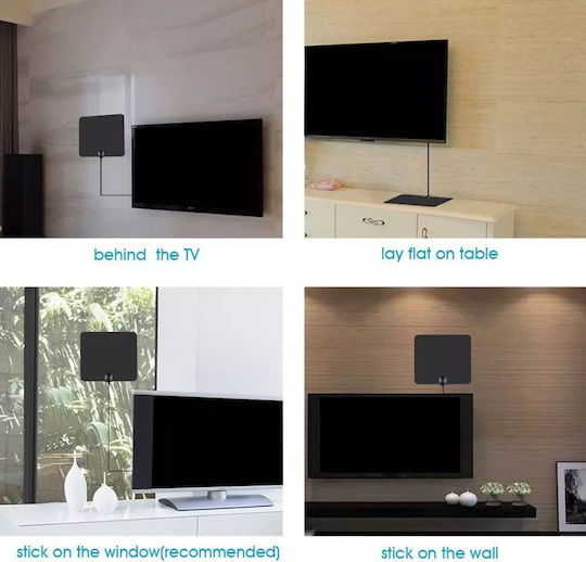 B220 Indoor TV Antenna (Requires Power Supply) Black