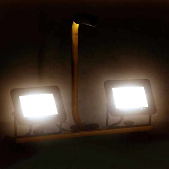 vidaXL Προβολέας Εργασίας Ρεύματος LED IP65 με Φωτεινότητα έως 4200lm
