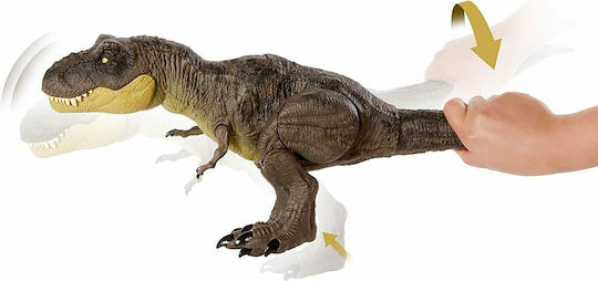 Φιγούρα Δράσης T-Rex που Περπατάει και Απελευθερώνεται Jurassic World Δεινόσαυρος με Ήχους για 4+ Ετών 54εκ.