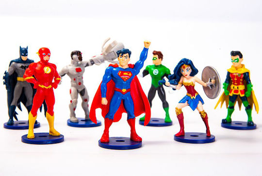 Action Figure Toppers 2-Pack Justice League for 4+ Years (Various Designs)