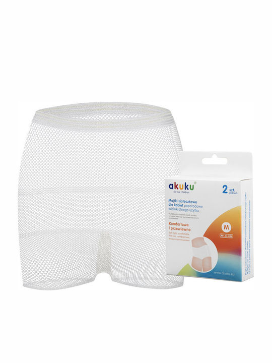 Akuku 2 Pack A023 Λευκό Σλιπ Εγκυμοσύνης Μιας Χρήσης