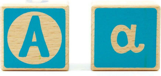 Svoora Svoora Bauklötze Buchstaben Zahlen Formen Aus Holz Für 1.5+ Jahre 24 Stück