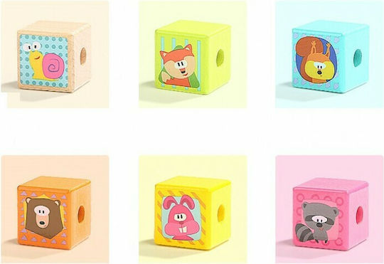 Top Bright Blocuri Animal Din Lemn pentru 1,5-6 ani Ani 38buc