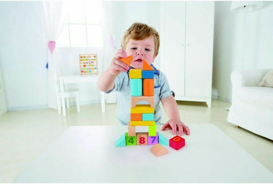 Hape Εκπαιδευτικά Τουβλάκια Beech Block Count N' Build Ξύλινα για 1+ Έτους 20τμχ