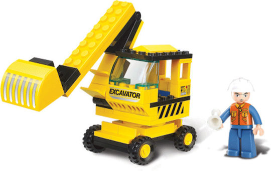 Sluban Building Blocks Excavator For 6+ Years 62 Pieces