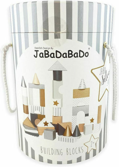Jabadabado Wooden Building Blocks for 2+ Years 50 Pieces