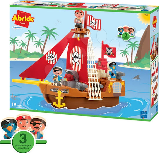 Ecoiffier Τουβλάκια Abrick Pirates για 1.5+ Ετών 5τμχ