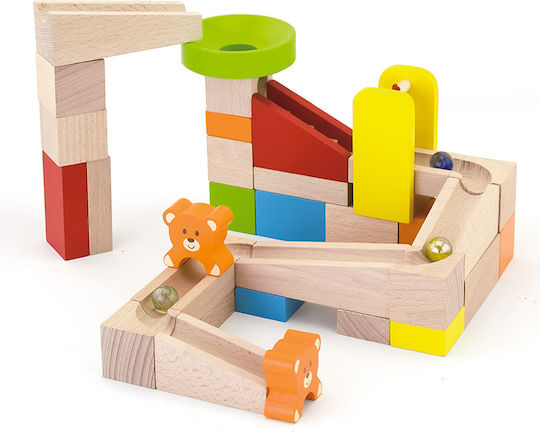 Viga Toys Τουβλάκια Τόμπογκαν Ξύλινα για 3+ Ετών 49τμχ