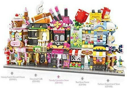 Qman Qman Building Blocks Commercial Center for 6+ Years 389 Pieces