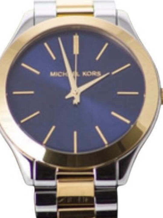 Michael Kors Runway Women's Watch with Metal Bracelet Silver / Gold