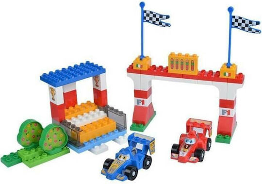 Androni Giocattoli Τουβλάκια Autodromo F1 Cars για 1.5-5 Ετών 61τμχ
