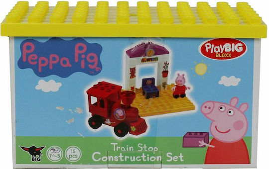 Big Τουβλάκια Playbig Bloxx Peppa Pig Train Stop για 1.5-5 Ετών 15τμχ