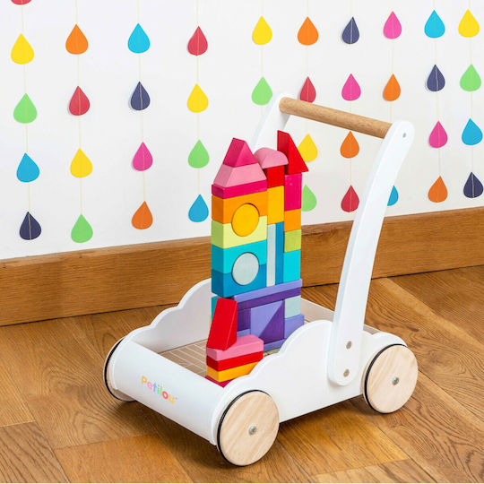 Le Toy Van Blocks Rainbow Cloud Walker Wooden for 1-3 years old Years 45pcs