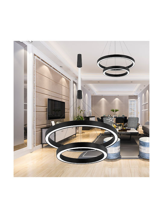 Braytron Pendant Light LED with Warm White Light Black