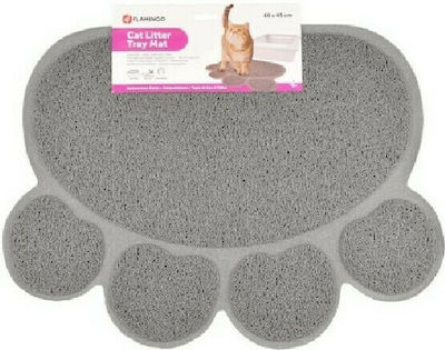 Trixie Litter Tray Mat Mat Cat Toilet Grey Paw 60x45cm