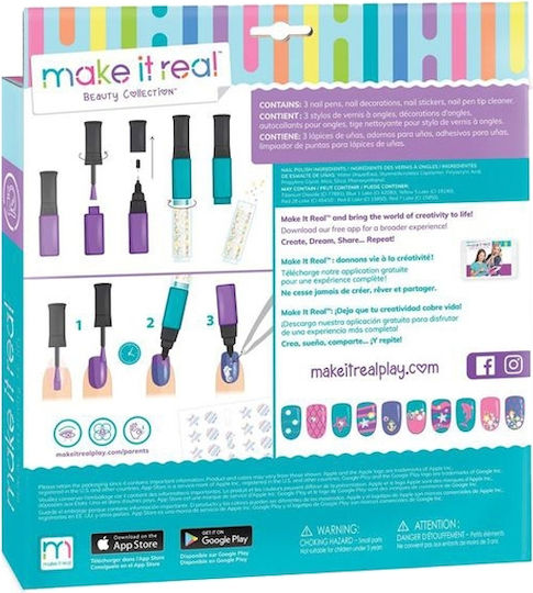 Make It Real Paint & Sparkle Mermaid Nail Art Παιχνίδι Μανικιούρ
