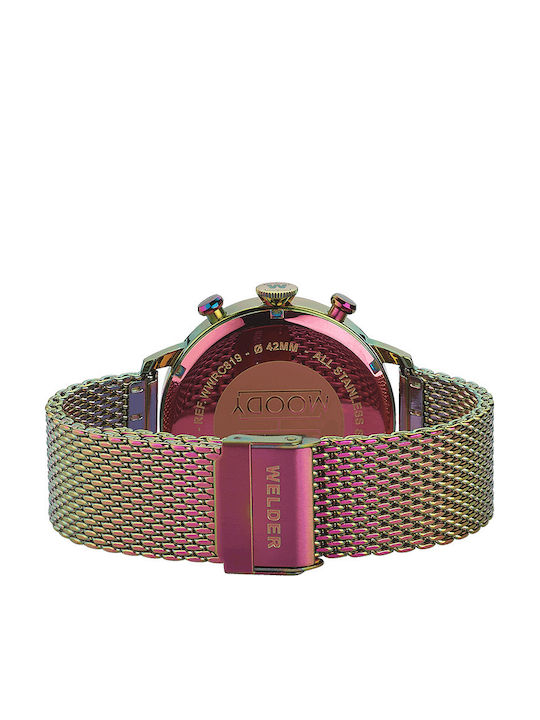 Welder Moody Dual Time Uhr mit Batteriewerk