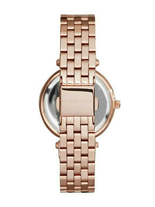 Michael Kors Darci Γυναικείο Ρολόι 34mm Μπαταρίας με Ροζ Χρυσό Μεταλλικό Μπρασελέ
