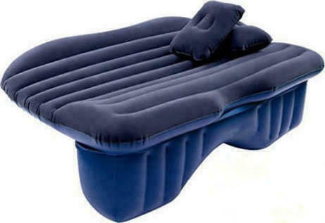 Car Inflatable Mattress Inflatable Travel Mattress for the Back Seat of the Car in Blue Color