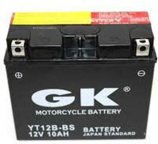 GK Μπαταρία Μοτοσυκλέτας YT12B-BS με Χωρητικότητα 10Ah