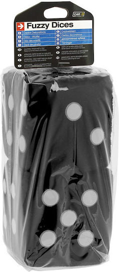 Auto Gs Decorative Dice Car Decorative Hanging Dice Black Jumbo Size 9x9cm in Black Color 22045