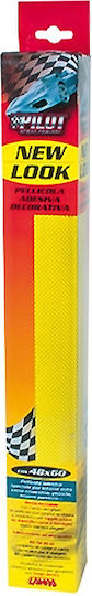 Lampa Car Dashboard Decoration Car Interior Decoration Carbon Yellow 48x60cm in Yellow Color