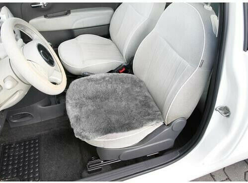 Lampa Comfort Max Car Pillow Sheepskin Seat Cushion Fur Gray 45x45cm in Gray Color