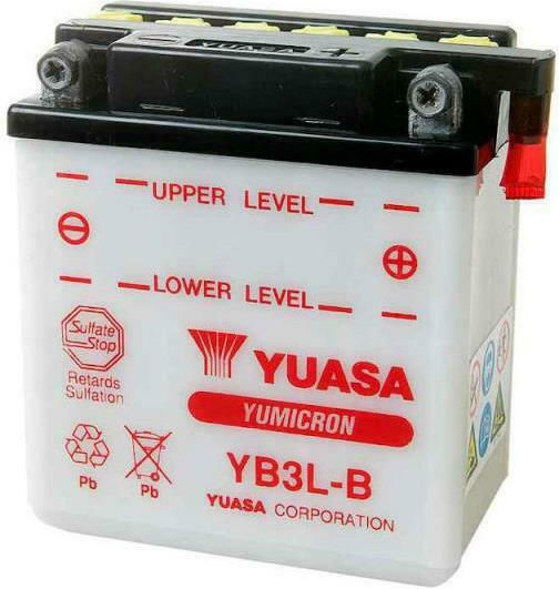 Yuasa Deschis Baterie Motocicleta YB3L-B cu Capacitatea 3.2Ah