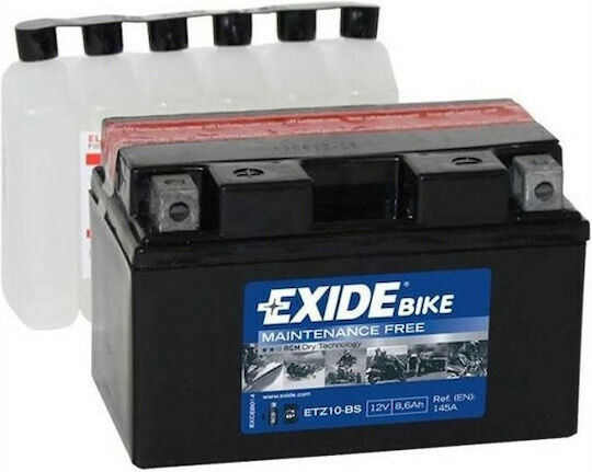 Exide Maintenance Free Baterie Motocicleta ETZ10-BS 145A cu Capacitatea 8.6Ah