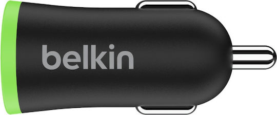 Belkin Car Charger 2.4A with one Port: 1xUSB with Cable Micro-USB Black Color